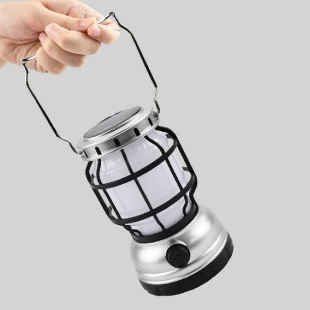 Lampa Retro Clasaiceach USB In-athluchtaithe Lantern Scioból Gréine faoi stiúir (ESG18443)